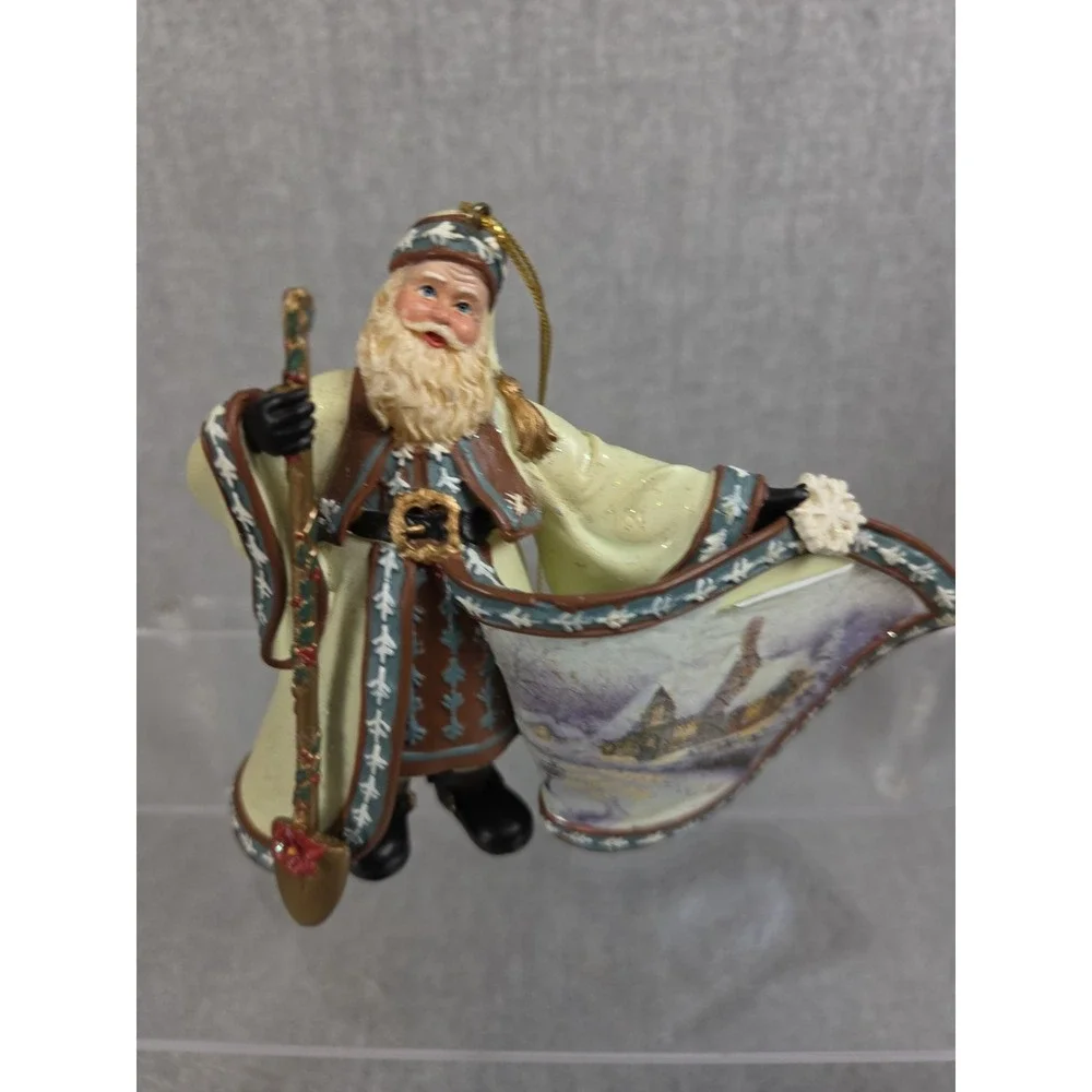 Thomas Kinkade‎ World Santa Heirloom Ashton Drake 2003 White Christmas Dreams